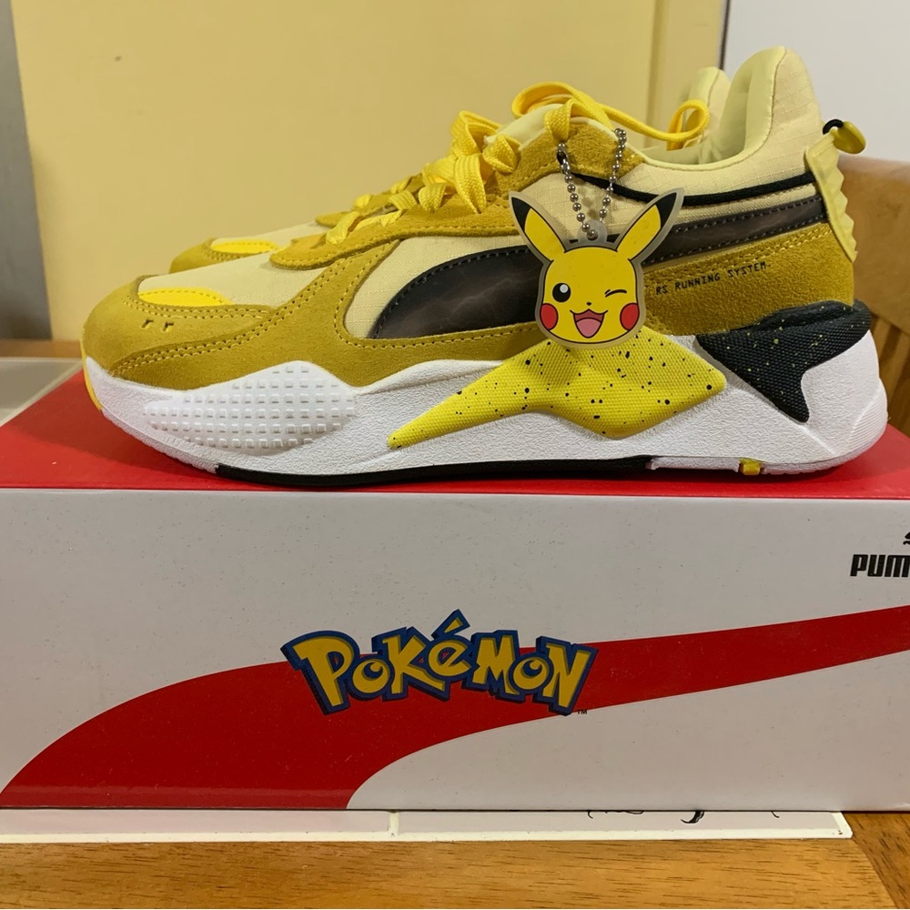 PUMA Kids Pikachu Yellow Sneakers